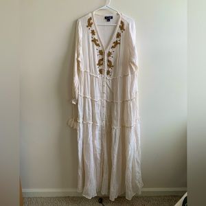 Roaman’s boho sheer dress/cover-up